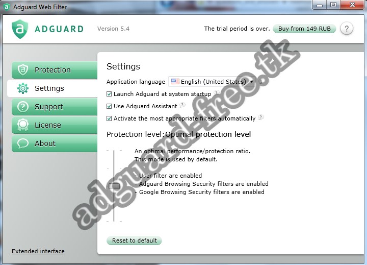 adguard recommended settings